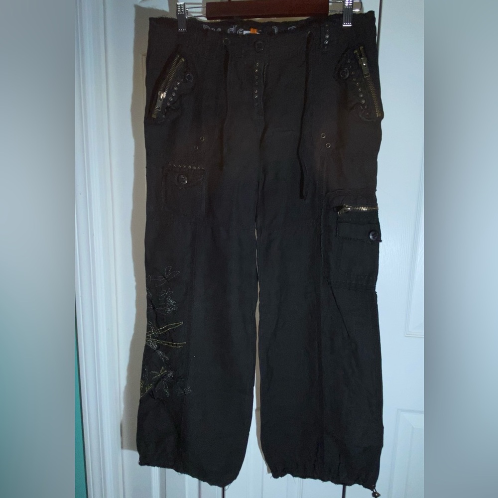 By Deep Los Angeles L. A. Y2K Style Cargo Pants L Grunge Utility  Unique AA11